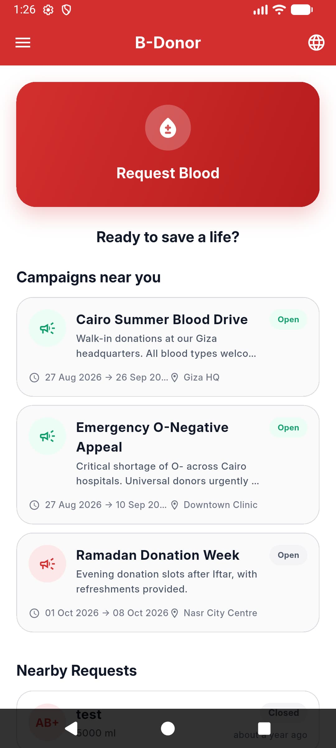 B-Donor App